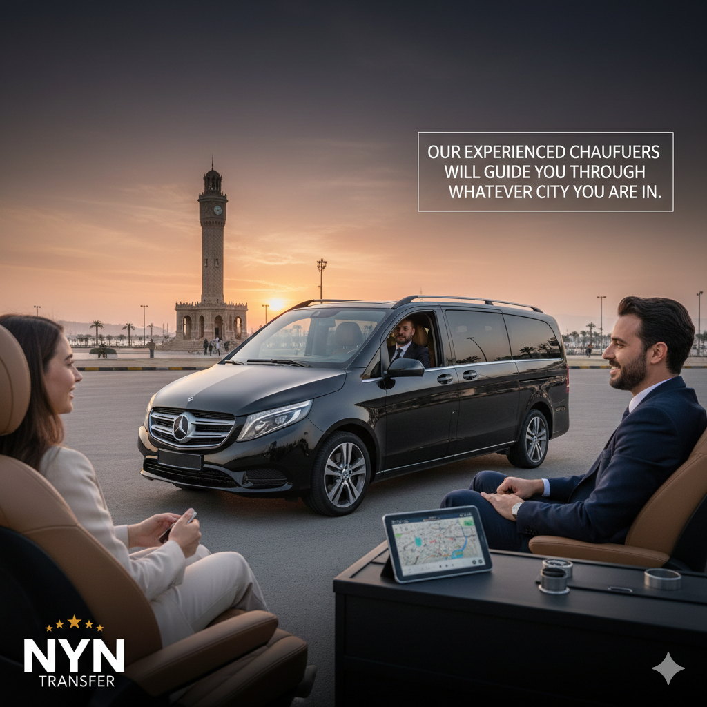 Private airport transfer services at Izmir Adnan Menderes Airport ADB - NYN Transfer.