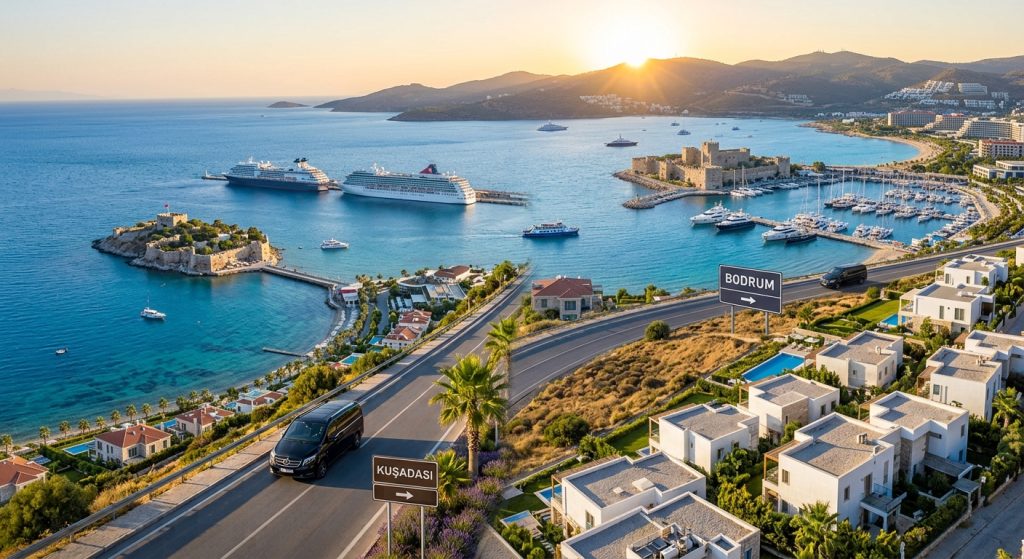 Bodrum & Kusadasi VIP Transfer Private VIP transfer service from Izmir Airport to Bodrum luxury resorts and Kusadasi cruise port