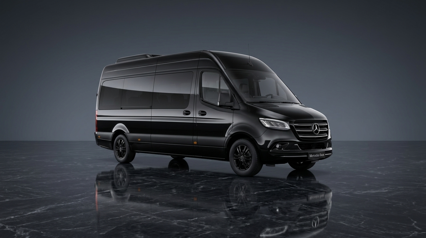 18 passenger Mercedes-Benz Sprinter VIP group airport transfer - NYN Transfer
